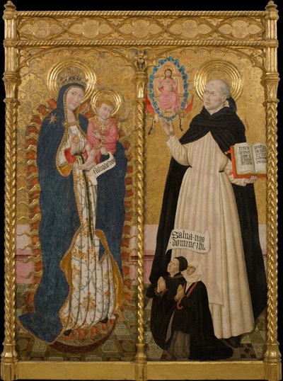 Vergine apocalittica e San Vincenzo Ferrer con due donatori da Pedro Garcia de Benavarre